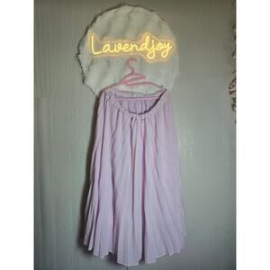 Women's XXL Maxi lavender pink crinkle A New Day skirt cottagecore